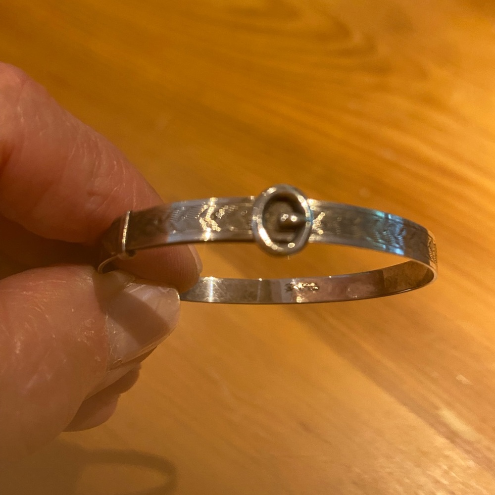 Antique Sterling Silver Girls Bracelet